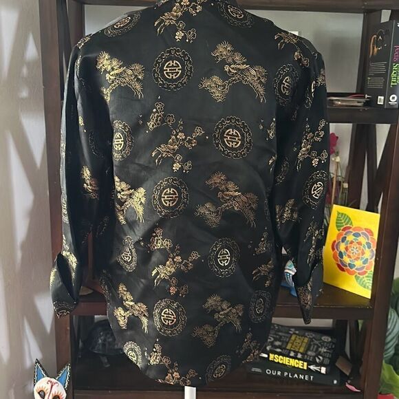 Fashion By Orient Size small Black and gold Oriental Jacket - Picture 6 of 6